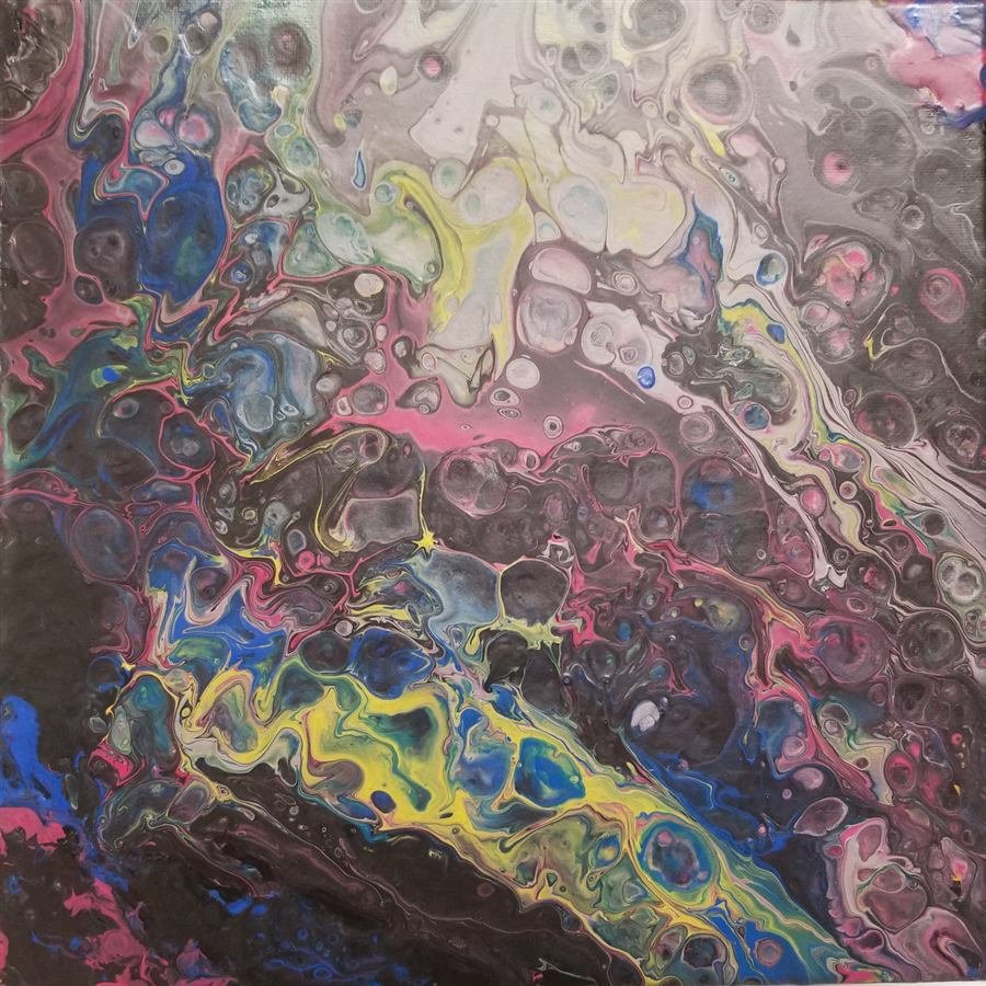 Pour painting from one of Wilhelmina's classes