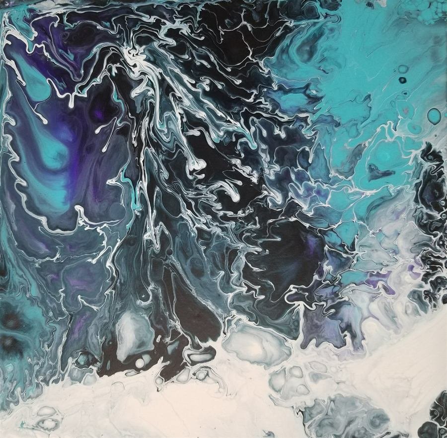 Pour painting from one of Wilhelmina's classes