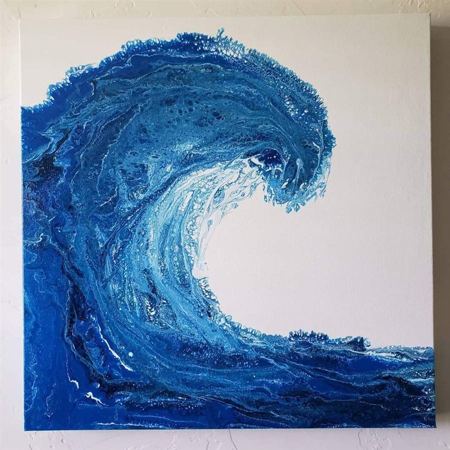 A painting created in one of Wilhelmina's classes