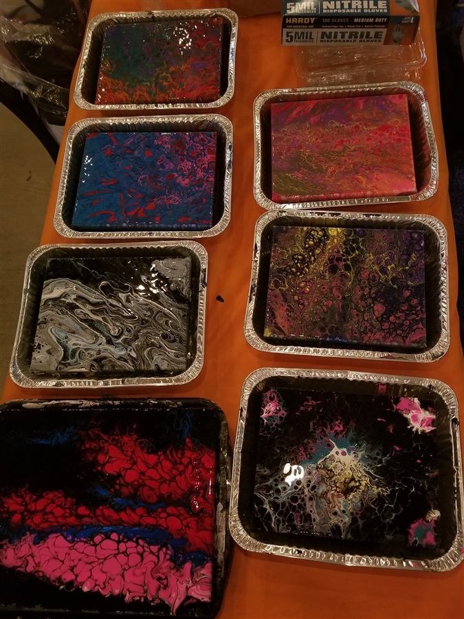 A painting created in one of Wilhelmina's classes